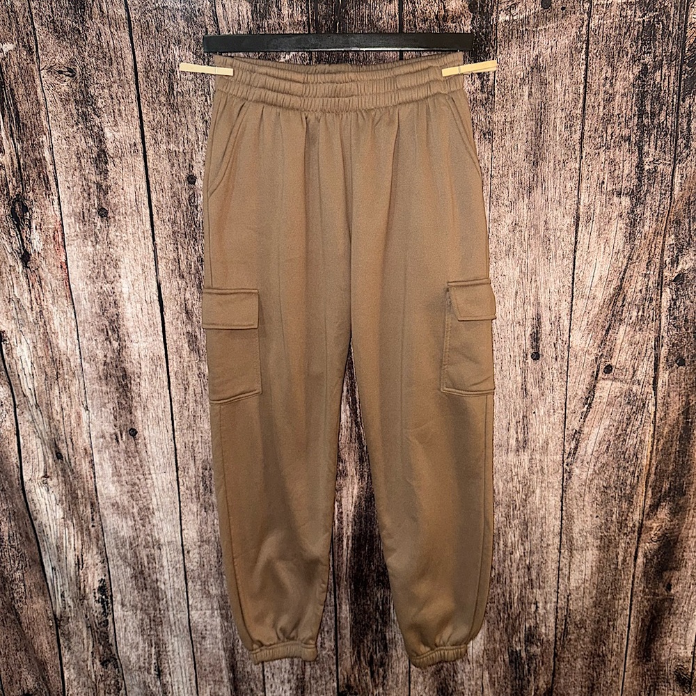 Tan jogger sweatpants